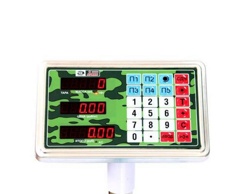 Весы напольные торговые МИДЛ МП 60 МДА Ф-3 (10/20; 450х600; нерж.) "Красная армия"